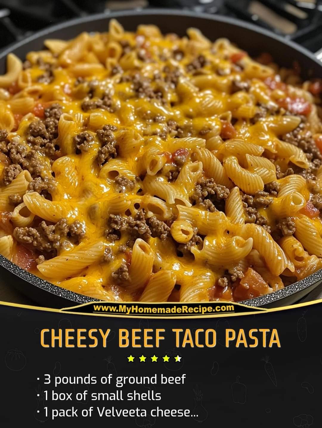 Cheesy Beef Taco Pasta